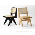 Десен современный стул твердый древесный ротан